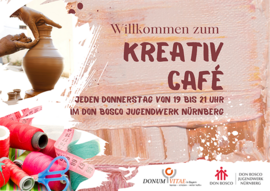 Ab 7. März gibt es jeden Donnerstagabend das Kreativ Café von Don Bosco Nürnberg und Donum Vitae